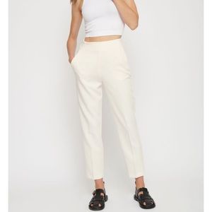 Dynamite “kendall slim fit pants” in gardenia white, size 2
